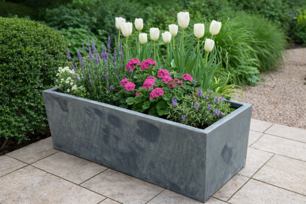 Violet Galvaniseret Plantekasse
