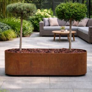 Red Glow Ovale Blomster- og Plantekasse