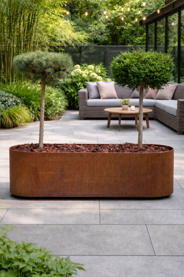 Red Glow Oval Plantekasse