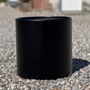 Black Cirkelkumme Ø37 - Mat sort, m/hjul