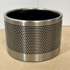 Silver Perforeret rustfri kumme