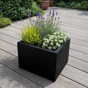 Sapphire Plantekasse str. S – m/hjul og plastindsats